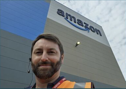 Cartesian's Alexis Sevault at Amazon fulfillment center